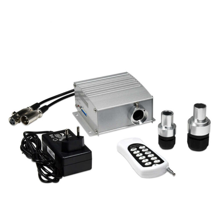 4*3W DMX RGB LED Fiber Optic Illuminator Optical Fiber Lighting