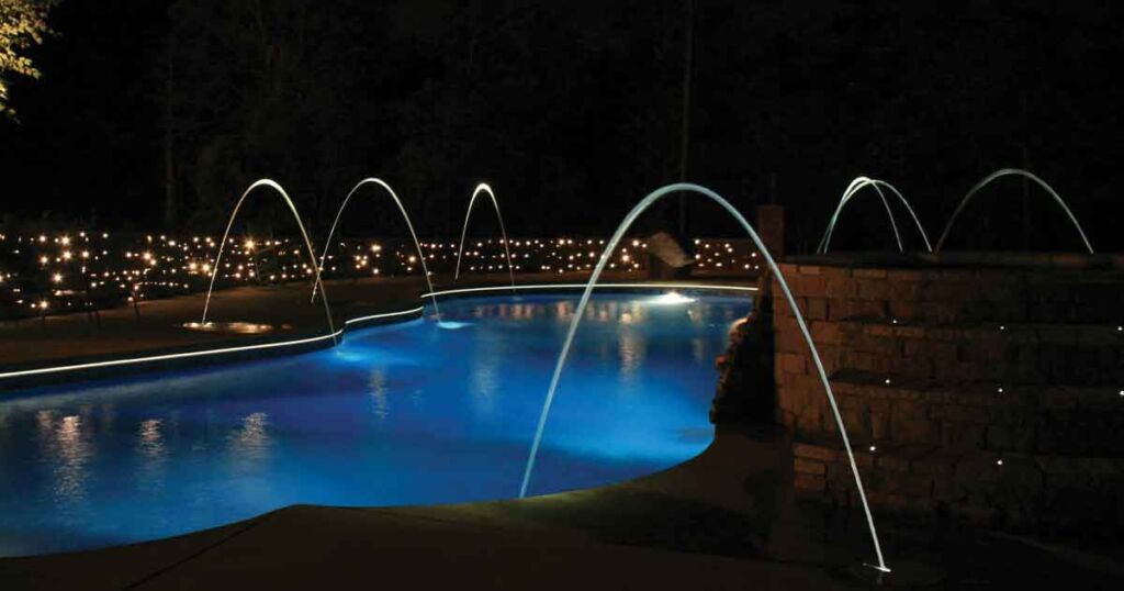 80W LED Color Wheel Underwater Swimming Pool Fiber Optic Lighting Optical Fiber Lighting